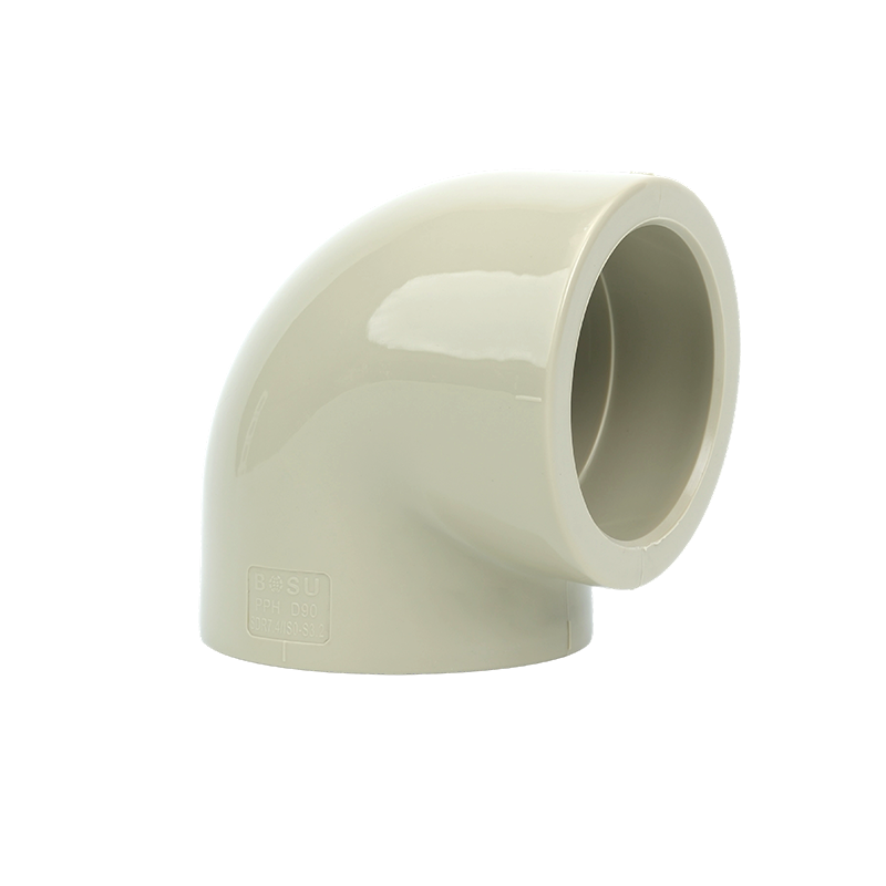 β--PPH ข้อต่อฟิตติ้งซ็อกเก็ตเทอร์โมฟิวชั่นข้อศอก 90 องศา 1.6MPa